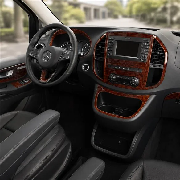 Mercedes Vito W447 2015+ kit cruscotto 3D, 38 pezzi