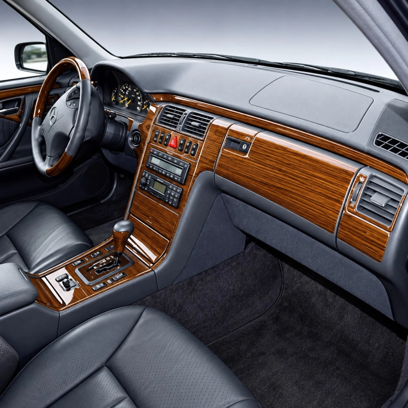 Mercedes-Benz E Class W210 1998-2002 set completo kit rivestimento cruscotto e interni 3D