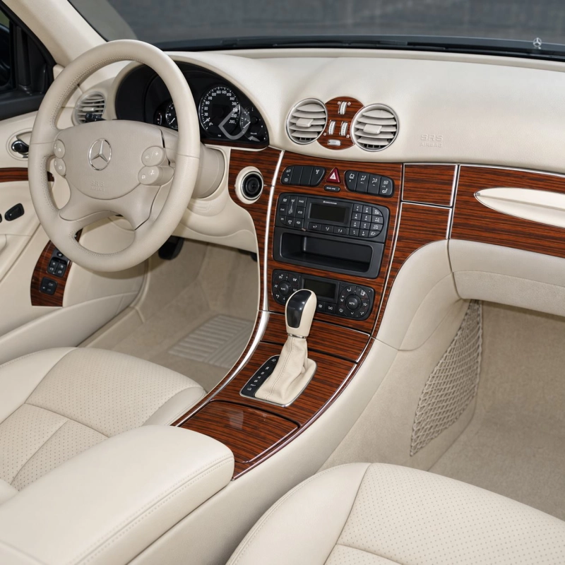 Mercedes-Benz CLK 2003-in poi set completo kit rivestimento cruscotto e interni 3D