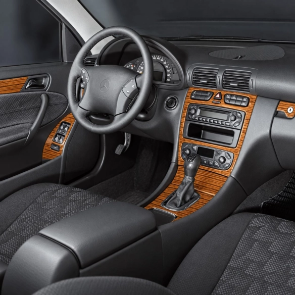 Mercedes-Benz C Class 2001-2004 set completo, 4-Door kit rivestimento cruscotto e interni 3D