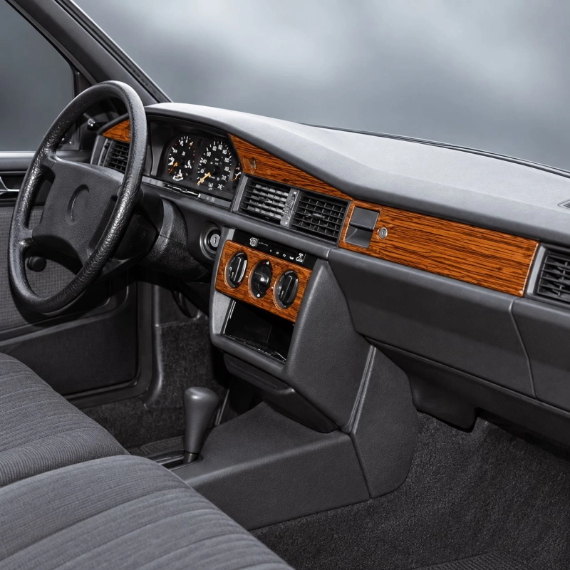Mercedes-Benz 190 1993-1993 set completo; cambio manuale kit rivestimento cruscotto e interni 3D