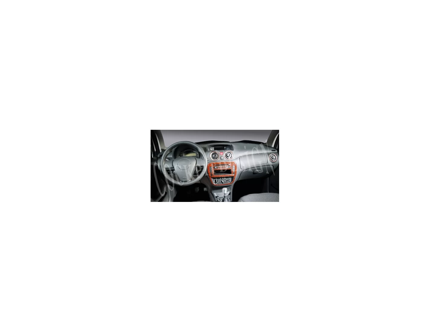 Citroen C2 - C3 11.04 - 09.09 Kit Rivestimento Cruscotto all'interno del veicolo Cruscotti personalizzati 11-Decori
