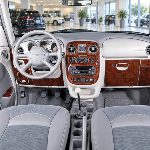 Chrysler PT Cruiser 2001-2005 set completo; No Power Mirrors; cambio automatico kit rivestimento cruscotto e interni 3D 24 pezzi