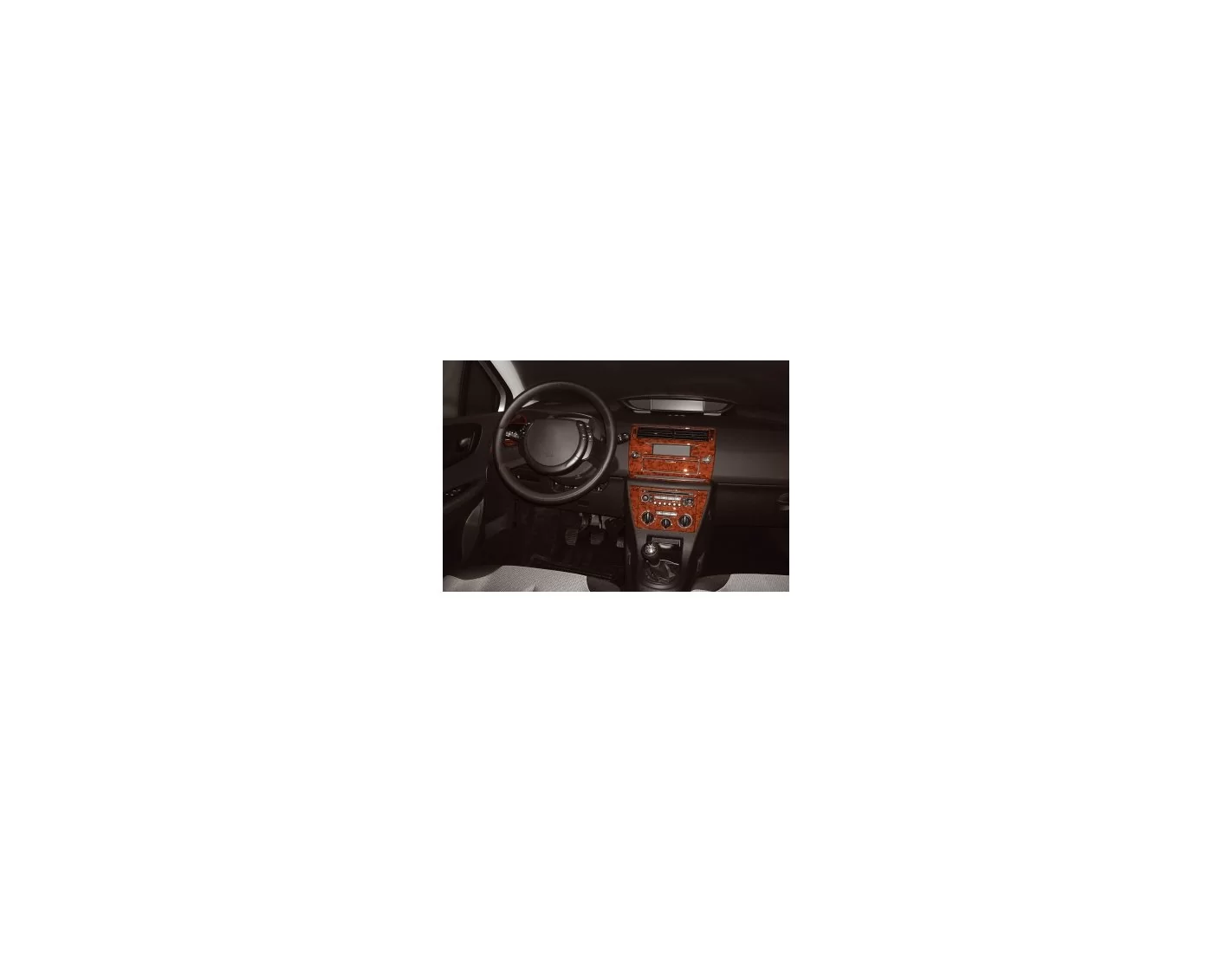Citroen C4 06.04 - 09.10 Kit Rivestimento Cruscotto all'interno del veicolo Cruscotti personalizzati 18-Decori