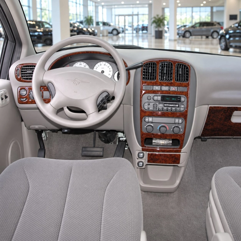Chrysler Voyager 2001-2007 kit rivestimento cruscotto e interni 3D 7 pezzi