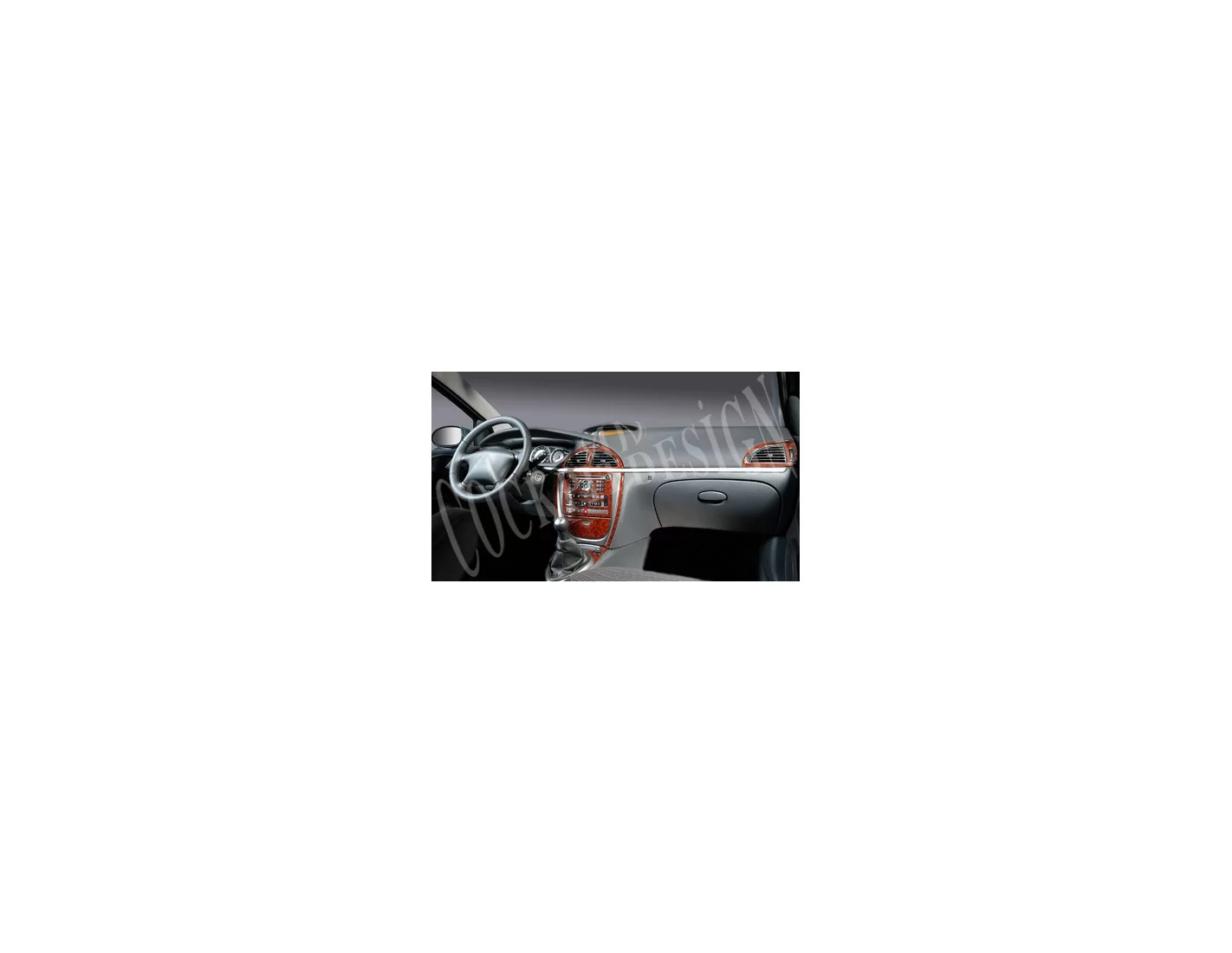 Citroen C5 06.04 - 09.08 Kit Rivestimento Cruscotto all'interno del veicolo Cruscotti personalizzati 10-Decori