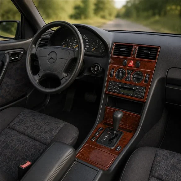 Mercedes C-Class W202 1997-2000 kit cruscotto 3D, 14 pezzi