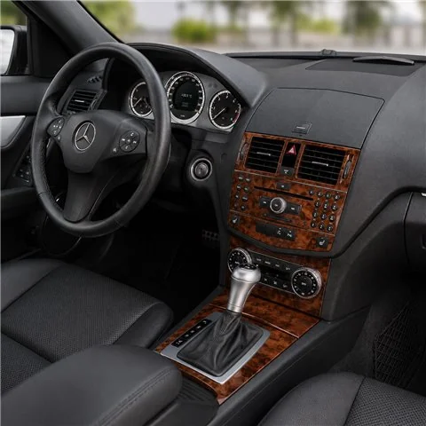 Mercedes C-Class W204 2006-2011 kit cruscotto 3D, 11 pezzi