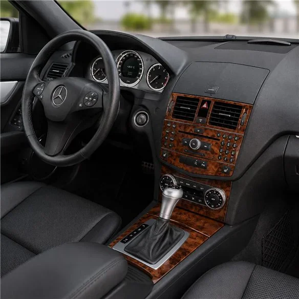 Mercedes C-Class W204 2006-2011 kit cruscotto 3D, 11 pezzi