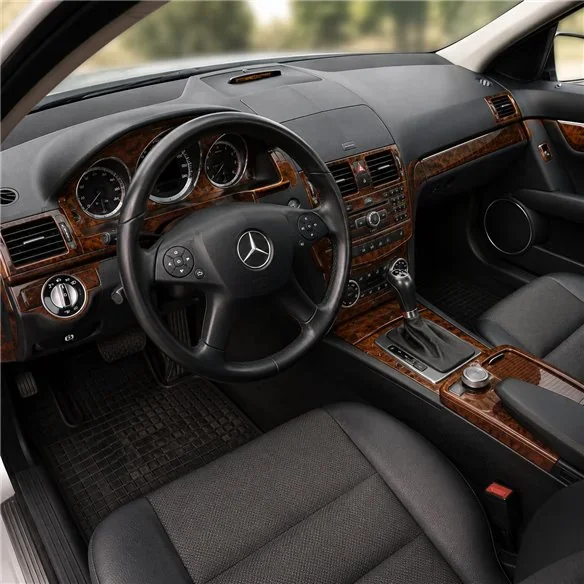Mercedes C-Class W204 2007-2014 kit cruscotto 3D, 46 pezzi