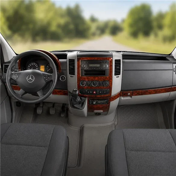 Mercedes Sprinter W906 2006+ kit cruscotto 3D, 14 pezzi