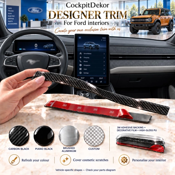 Ford Mustang 2017 2018 2019 – Designer Trim – Kit completo per interni
