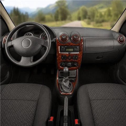 Dacia Sandero-Logan 2008-2009 kit cruscotto 3D, 18 pezzi