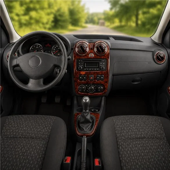 Dacia Sandero 2010+ kit cruscotto 3D, 22 pezzi
