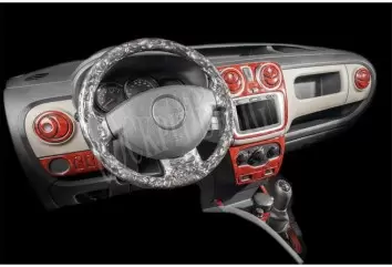 Dacia Lodgy 01.2010 Kit Rivestimento Cruscotto all'interno del veicolo Cruscotti personalizzati 17-Decori