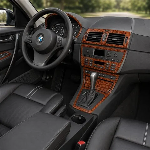 BMW X3 E83 2003+ climatizzatore kit cruscotto 3D, 12 pezzi