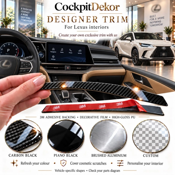 Lexus Rx Fsport 2023 – Designer Trim – Kit completo per interni