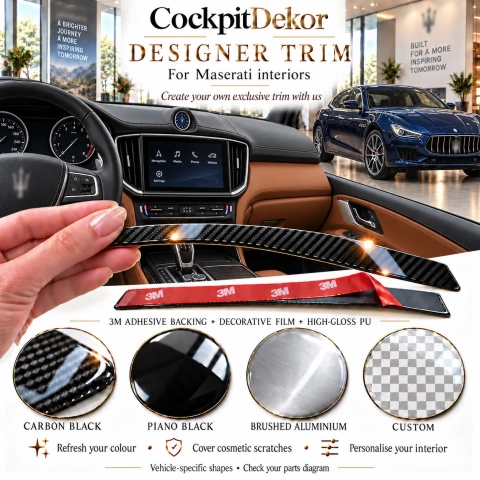 Maserati Ghibli Base 2014 2019 – Designer Trim – Kit completo per interni 2
