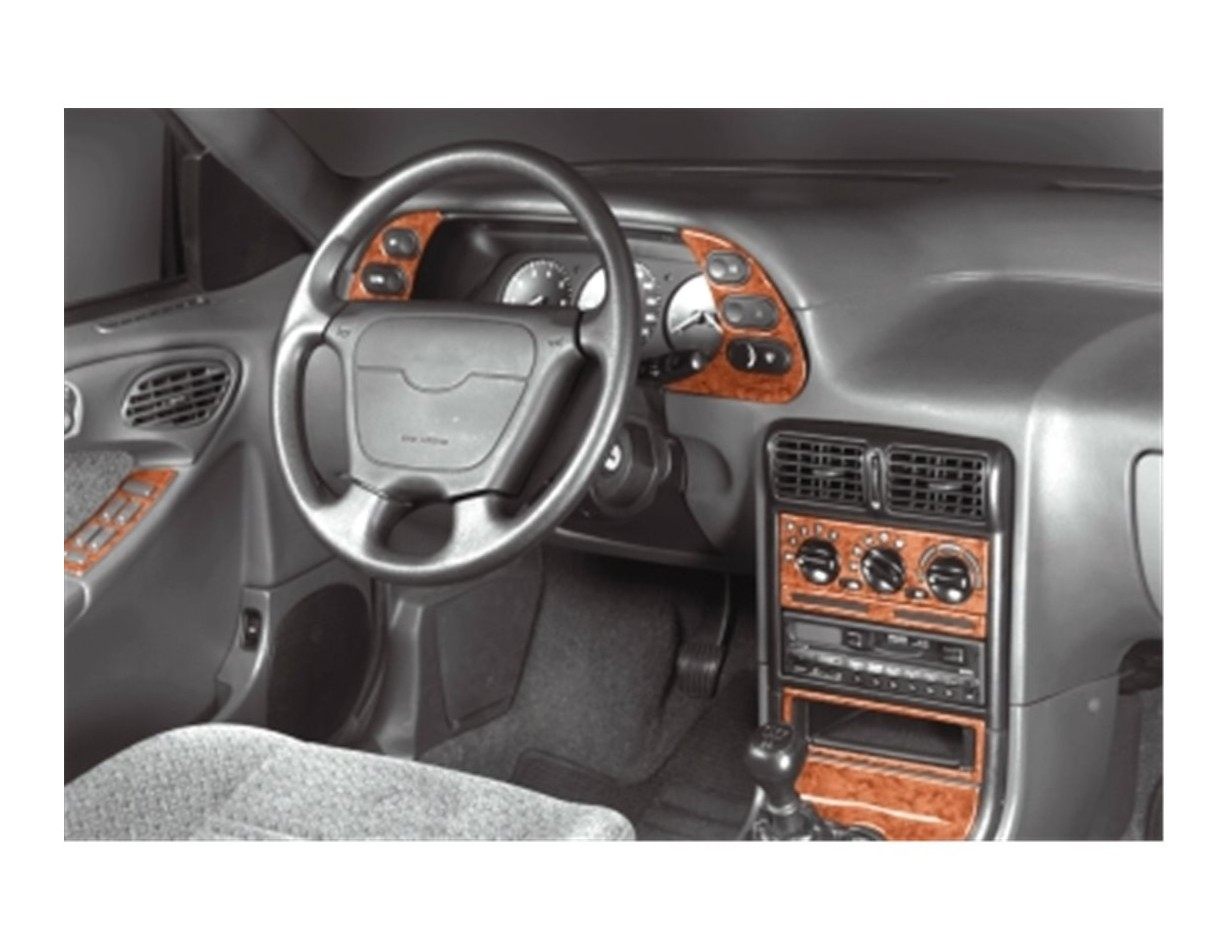 Daewoo Espero 02.95 - 01.98 Kit Rivestimento Cruscotto all'interno del veicolo Cruscotti personalizzati 11-Decori