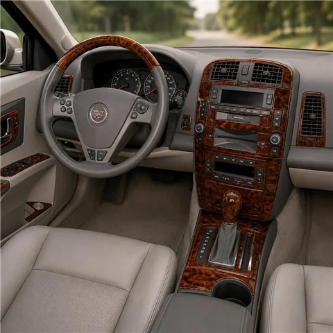 Cadillac CTS 2003-2007 set base kit cruscotto 3D, 18 pezzi
