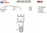 Daewoo Lanos 1999-2003 Full Set, Automatic Gear Mascherine sagomate per rivestimento cruscotti 