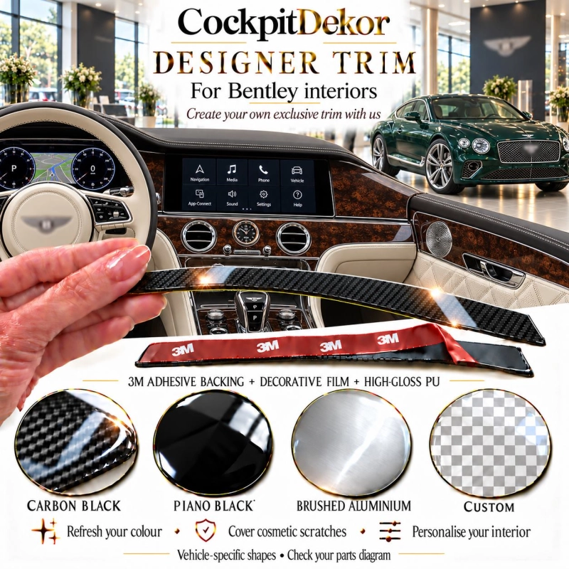 Bentley New Continental GT S 2025 – Designer Trim – Kit completo per interni