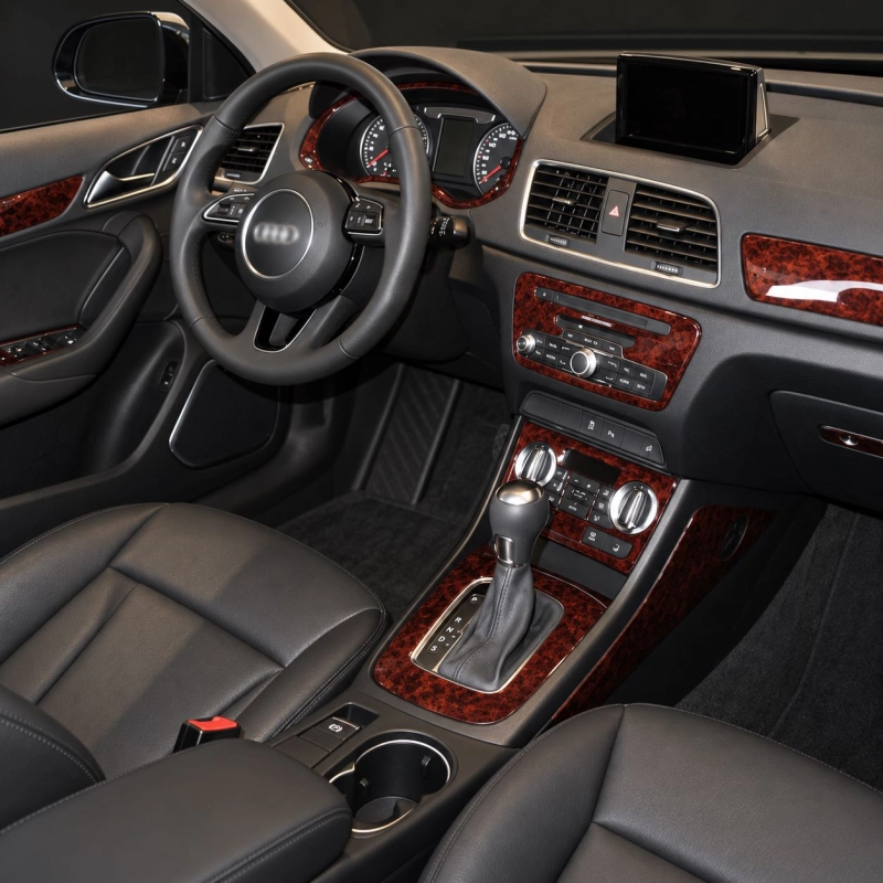 Audi Q3 2015-in poi 3D OVER OEM kit rivestimento cruscotto e interni 3D 9 pezzi