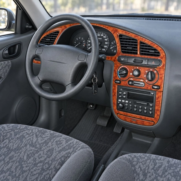 Daewoo Lanos 1997-in poi kit rivestimento cruscotto e interni 3D 11 pezzi
