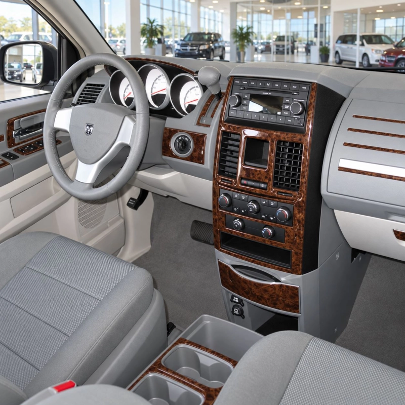 Dodge Caravan 2008-in poi set completo; Automatic AC Controls kit rivestimento cruscotto e interni 3D