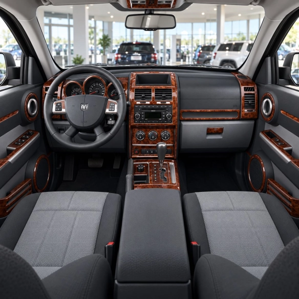 Dodge Nitro 2007-2012 kit rivestimento cruscotto e interni 3D 37 pezzi