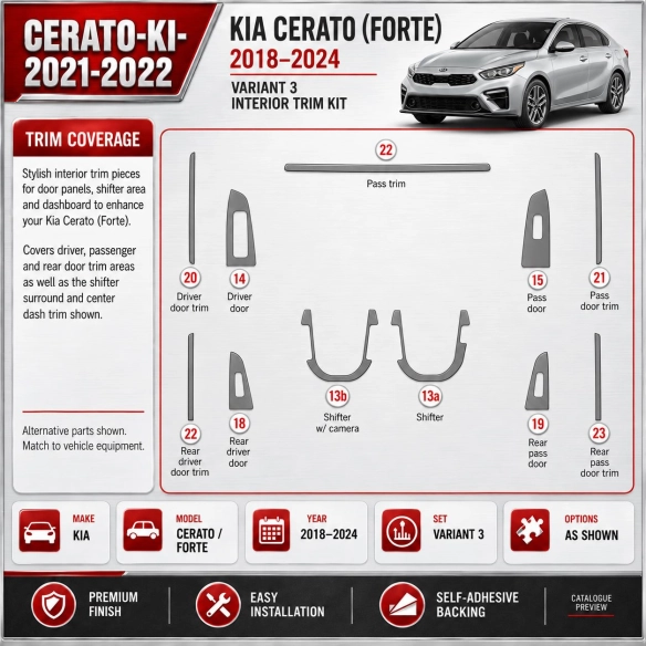 Kia Cerato 2021 2022 – Designer Trim – Kit completo per interni