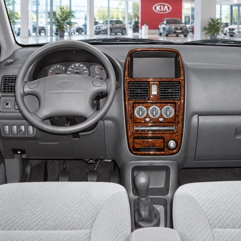 Kia Carens 2000-2002 kit rivestimento cruscotto e interni 3D 7 pezzi