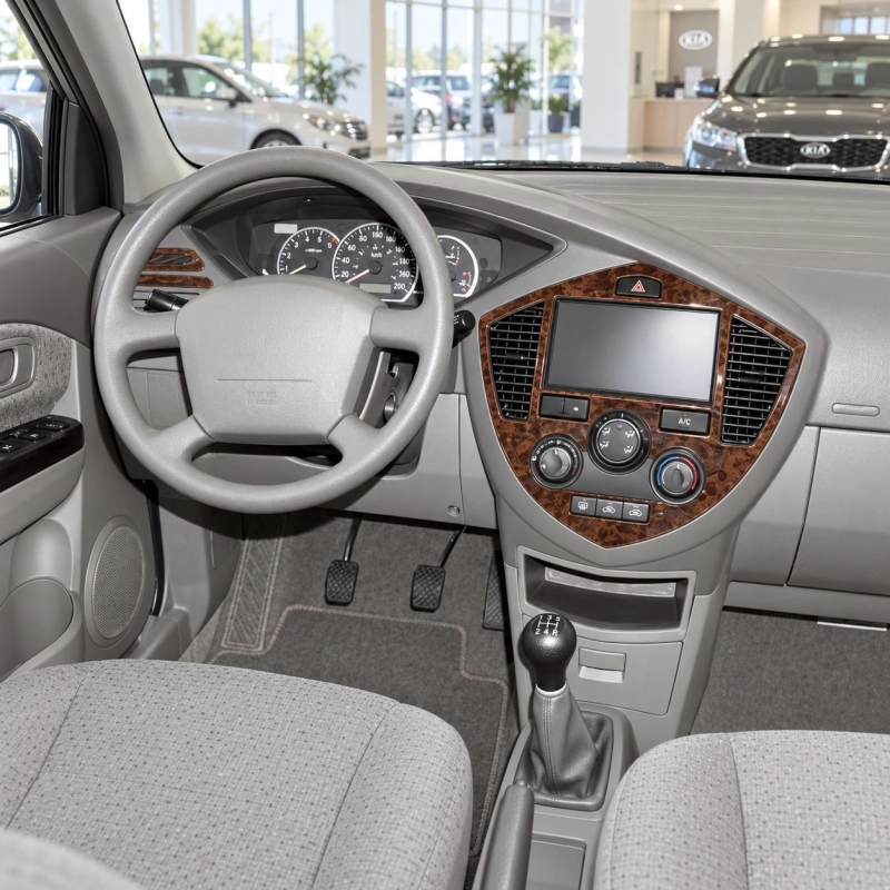 Kia Carens 2002-2006 kit rivestimento cruscotto e interni 3D 6 pezzi