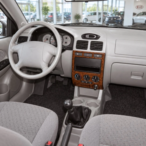 Kia Rio 2002-2005 kit rivestimento cruscotto e interni 3D 6 pezzi