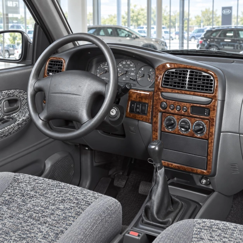 Kia Sportage 2001-2005 kit rivestimento cruscotto e interni 3D 8 pezzi