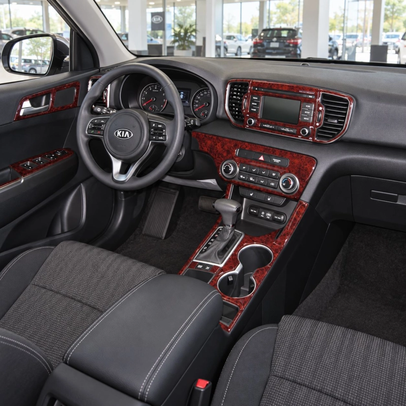 Kia Sportage 2011-in poi kit rivestimento cruscotto e interni 3D 15 pezzi