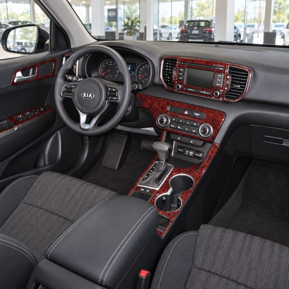 Kia Sportage 2011-in poi kit rivestimento cruscotto e interni 3D 15 pezzi