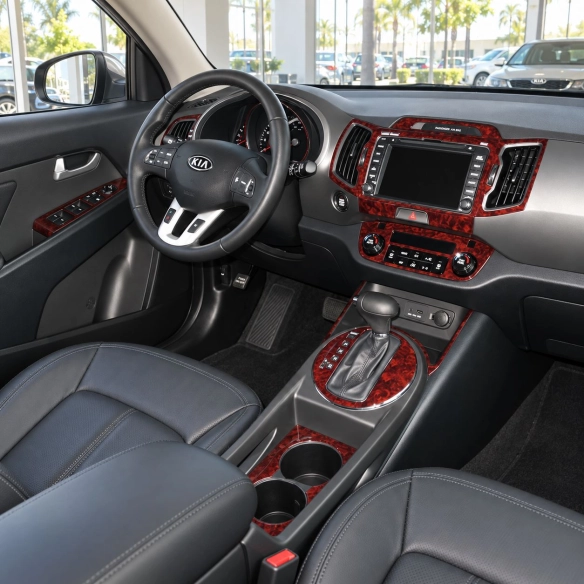 Kia Sportage 2017-2019 Digi-Clima kit rivestimento cruscotto e interni 3D 18 pezzi