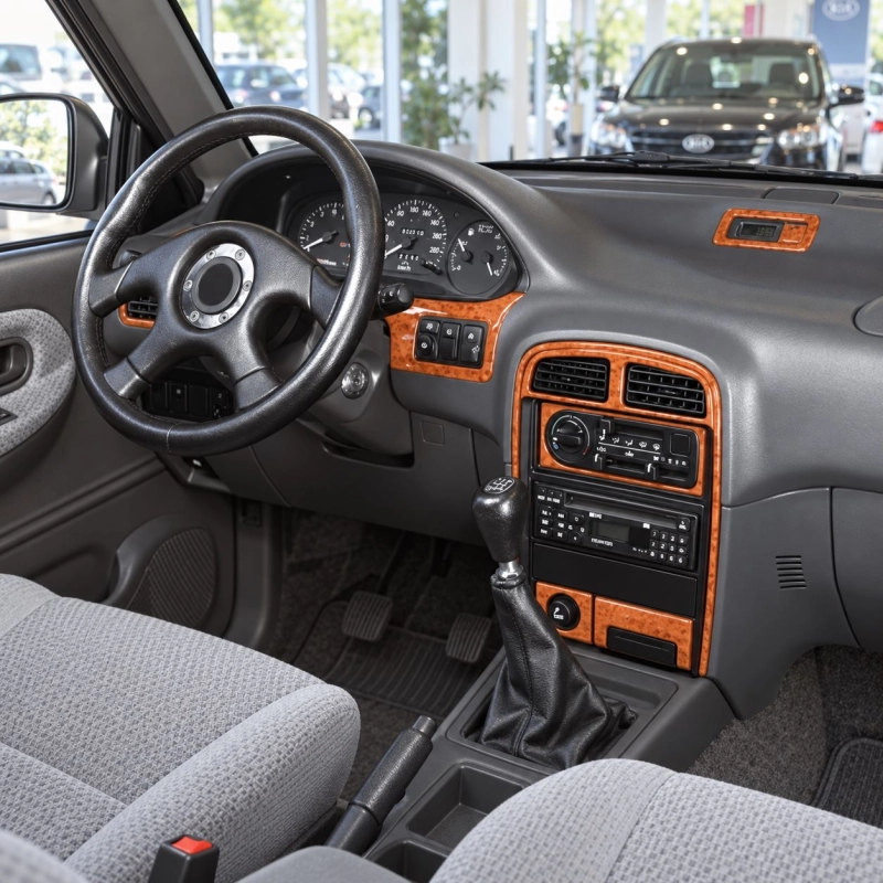 Kia Sportage 1994-1999 kit rivestimento cruscotto e interni 3D 19 pezzi