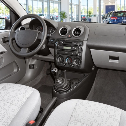 Ford Fiesta 2002-2005 kit rivestimento cruscotto e interni 3D 7 pezzi