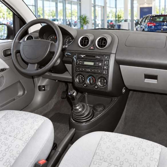 Ford Fiesta 2002-2005 kit rivestimento cruscotto e interni 3D 7 pezzi
