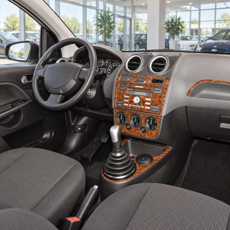 Ford Fiesta 2005-2010 kit rivestimento cruscotto e interni 3D 10 pezzi