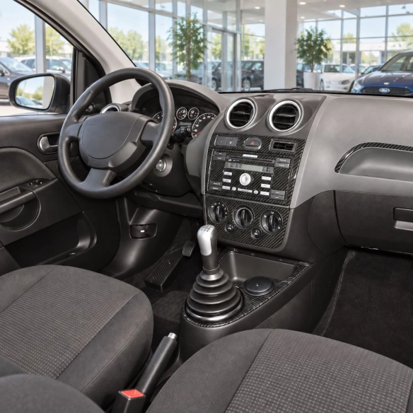 Ford Fiesta 2005-2010 kit rivestimento cruscotto e interni 3D 10 pezzi