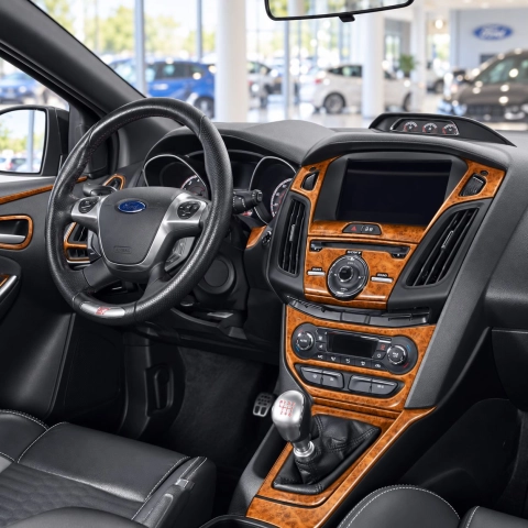 Ford Focus 2015-2017 kit rivestimento cruscotto e interni 3D 16 pezzi