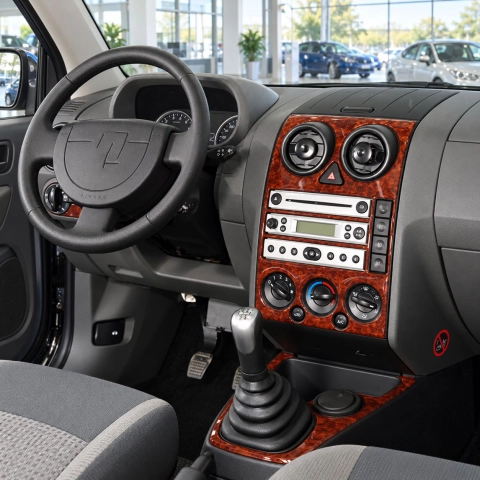 Ford Fusion 2002-2005 kit rivestimento cruscotto e interni 3D 5 pezzi