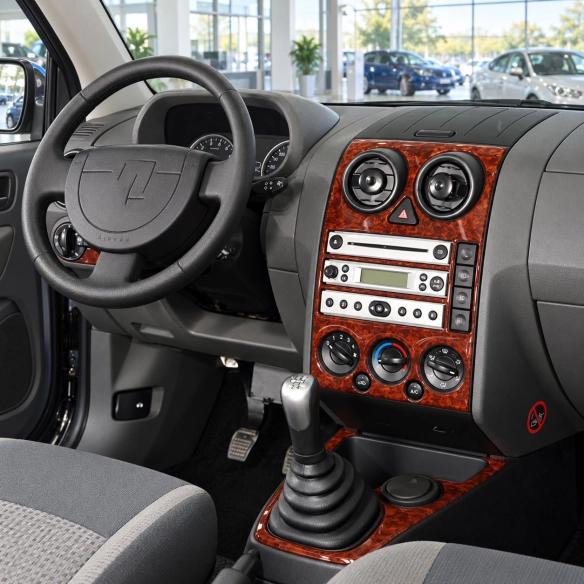 Ford Fusion 2002-2005 kit rivestimento cruscotto e interni 3D 5 pezzi