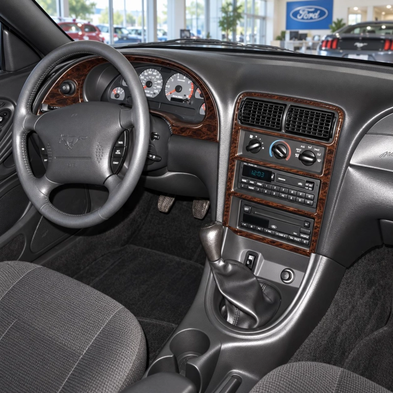 Ford Mustang 2001-2005 kit rivestimento cruscotto e interni 3D 20 pezzi