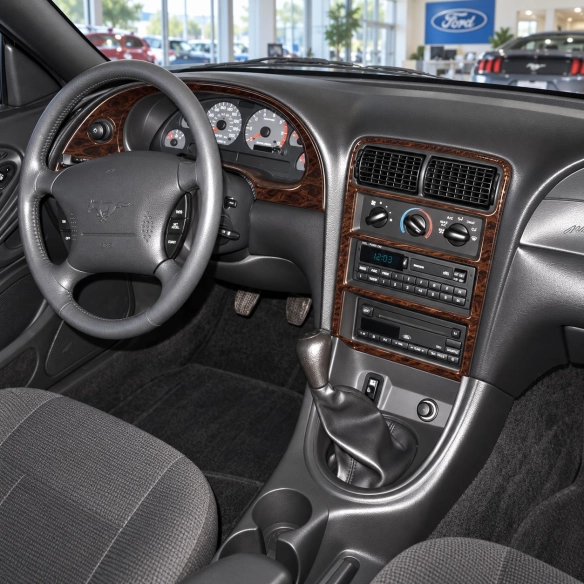 Ford Mustang 2001-2005 kit rivestimento cruscotto e interni 3D 20 pezzi