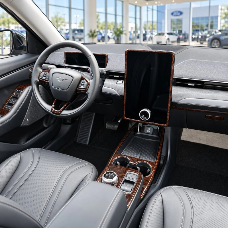 Ford Mustang Mach-E 2021-2024 kit rivestimento cruscotto e interni 3D 32 pezzi