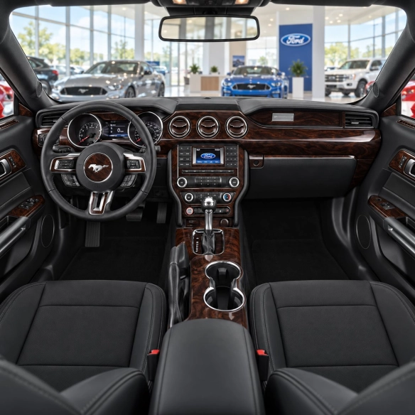 Ford Mustang 2015-2023 kit rivestimento cruscotto e interni 3D 47 pezzi